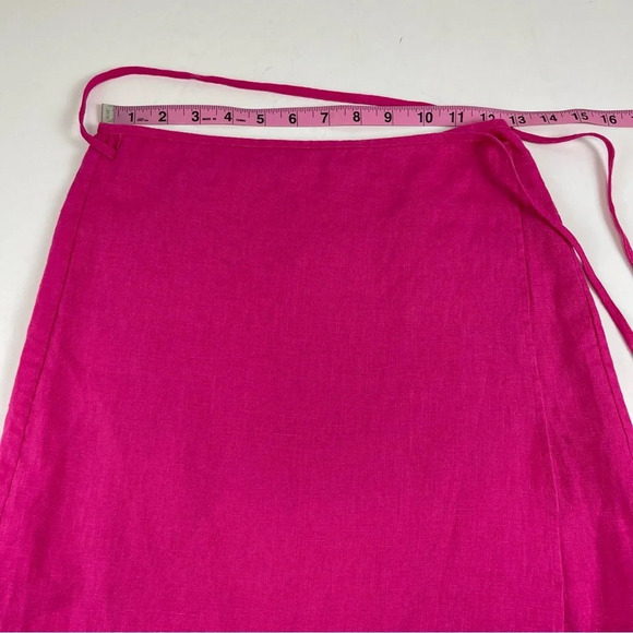 NEW Rails Mini Skirt Size XS Pink Raspberry Mateo Linen Wrap NWOT - Picture 10 of 11